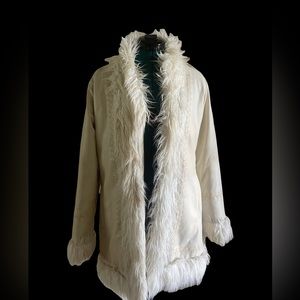 Vintage bb Dakota faux fur nylon coat